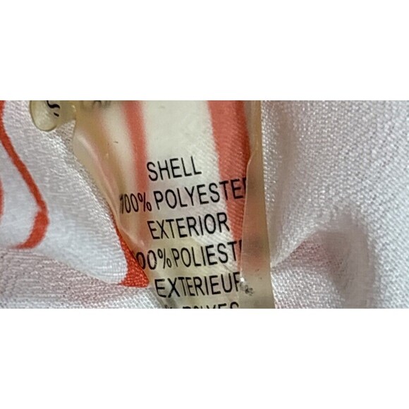 Vince Camuto High Low Dress Size 4 Navy Coral Tropical Shell Palm Print Resort - Picture 8 of 10